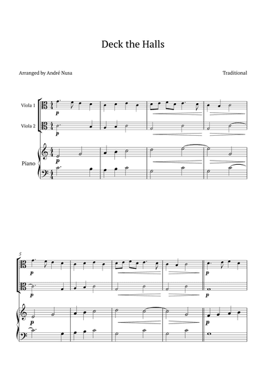 Deck the Halls (arr. André Nusa)
