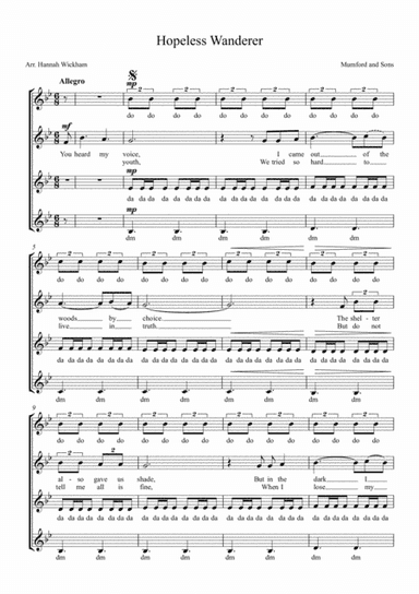 Hopeless Wanderer (arr. Hannah Wickham)