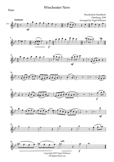 Winchester New (arr. Nigel Williams)