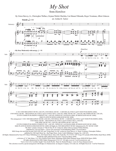 My Shot (arr. Jordan R. Tucker)
