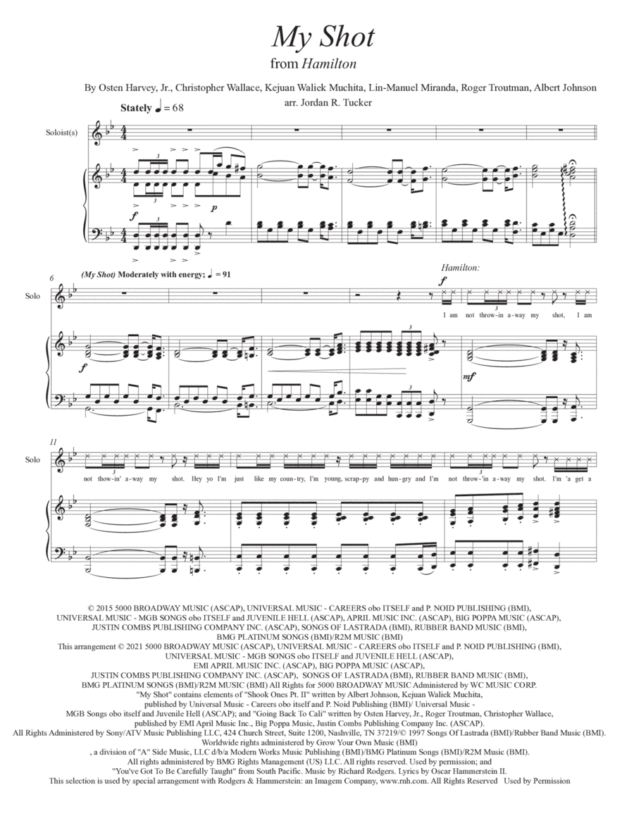 My Shot (arr. Jordan R. Tucker)