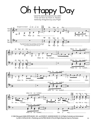 Oh Happy Day (arr. Larry Wright)