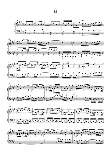 J.S.Bach:Three-Part Sinfonia No.12