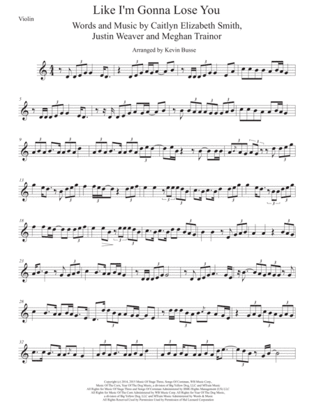 Like I'm Gonna Lose You (arr. Kevin Busse)