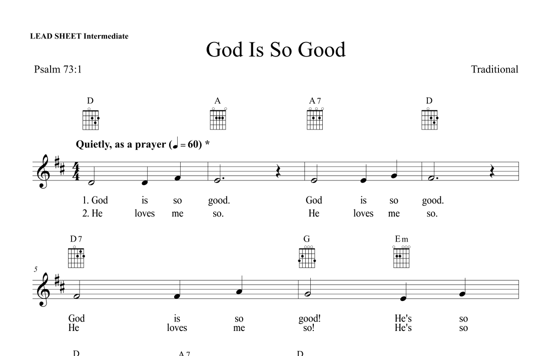 God Is So Good (arr. Ken Litton)