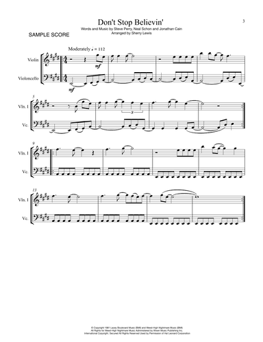 Don't Stop Believin' (arr. Sherry Lewis)