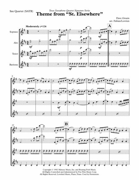 St. Elsewhere (arr. Don Fabian, David Lovrien)