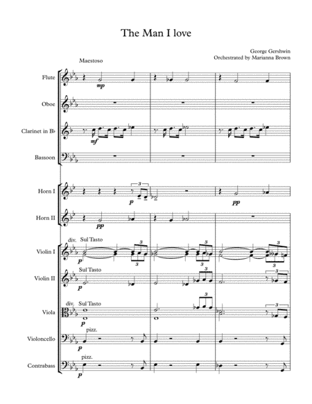 The man I love - G. Gershwin (Full Orchestra) (arr. Marianna Brown)