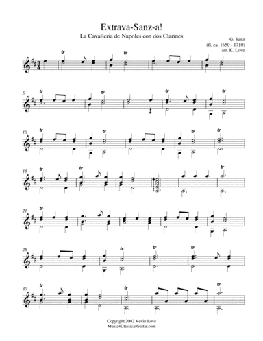 Extrava-Sanz-a! (Guitar Solo) (arr. K. Love)
