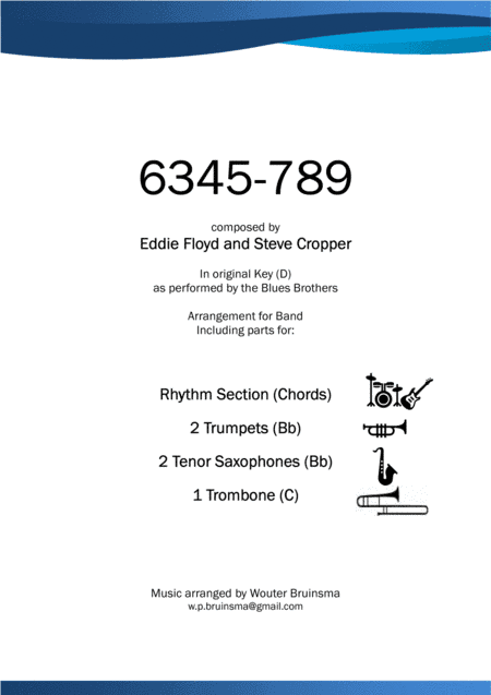 634-5789 (arr. Wouter Bruinsma)