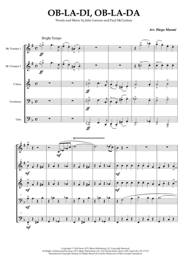 Ob-La-Di, Ob-La-Da (arr. Diego Marani)