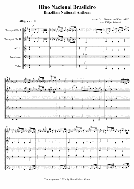 Hino Nacional do Brasil (arr. Fillipe Mendel)