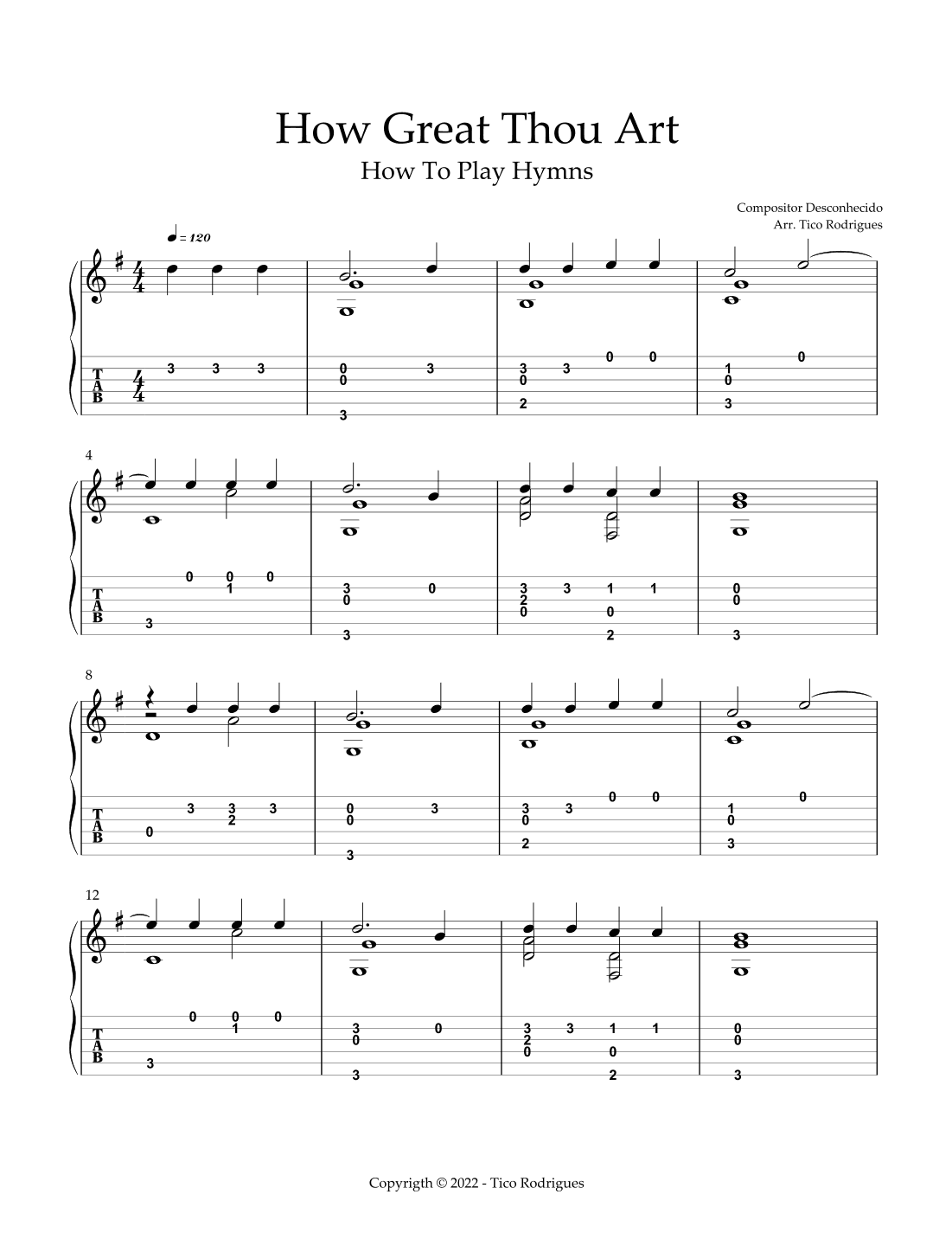 How Great Thou Art (arr. Tico Rodrigues)