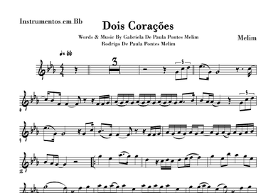 Dois Coracoes (arr. Escrita Musical)