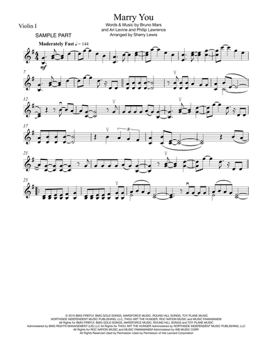 Marry You (arr. Sherry Lewis)