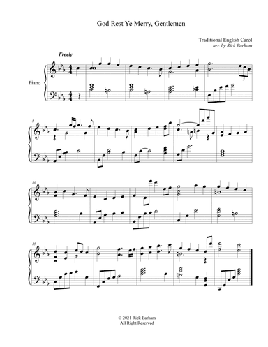 God Rest Ye Merry, Gentlemen 2 (arr. Rick Barham)