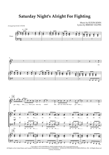 Saturday Night's Alright (for Fighting) (arr. Isaac Stone)