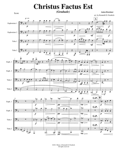 Christus Factus Est (arr. Kenneth D. Friedrich)
