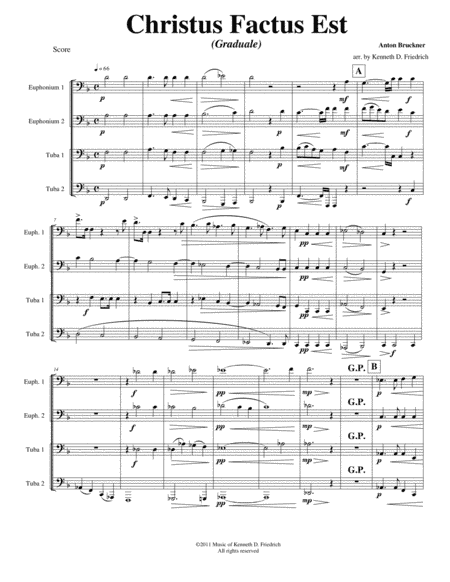 Christus Factus Est (arr. Kenneth D. Friedrich)