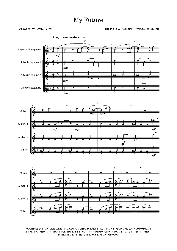 My Future (arr. Kevin Riley)