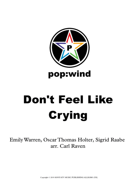 Don't Feel Like Crying (arr. Carl Raven)