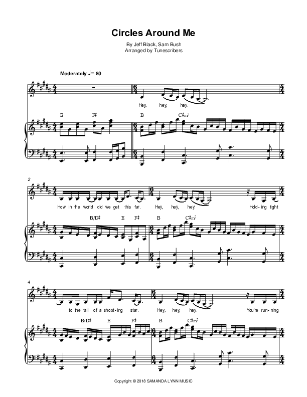Circles Around Me (arr. Tunescribers)