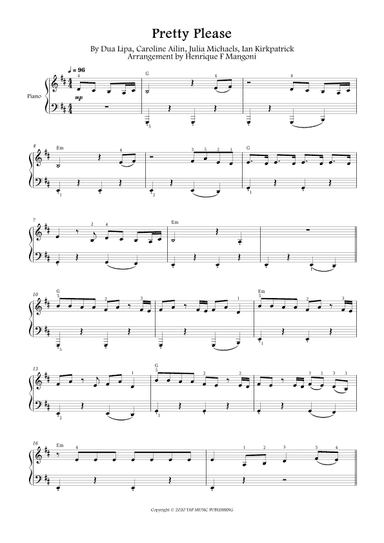 Pretty Please (arr. Henrique F Mangoni)