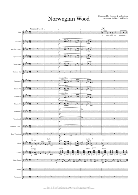 Norwegian Wood (this Bird Has Flown) (arr. Daryl McKenzie)