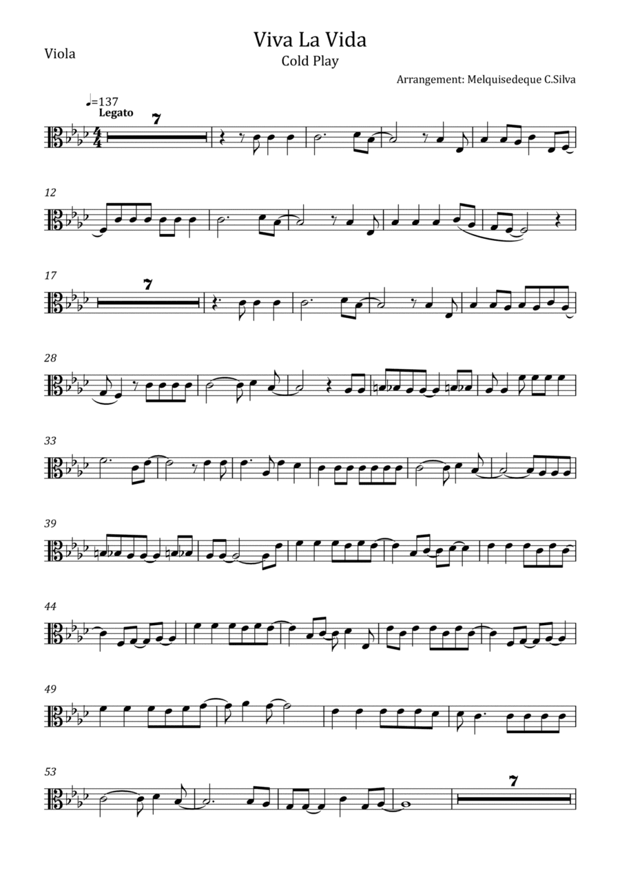 Viva La Vida (arr. Melquisedeque C.Silva)