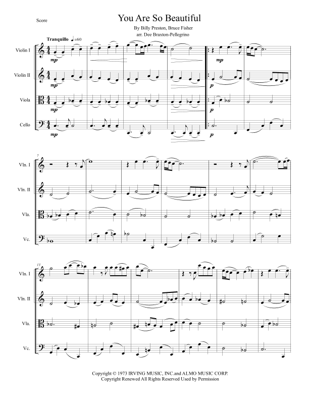 You Are So Beautiful (arr. Dee Braxton-Pellegrino)