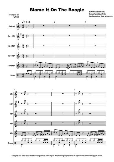 Blame It On The Boogie (arr. FUNKD)