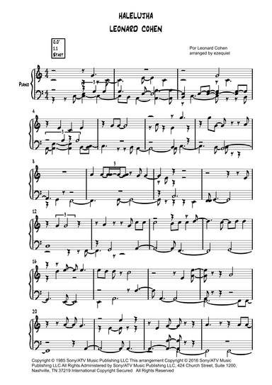 Hallelujah (arr. by ezequiel zeferino)