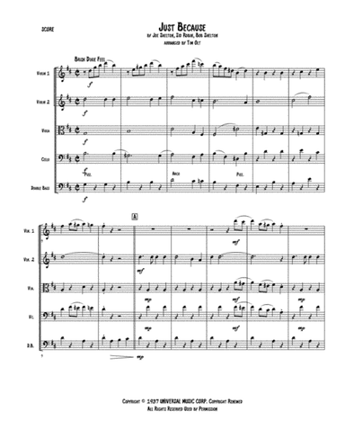 Just Because (arr. Tim Olt)
