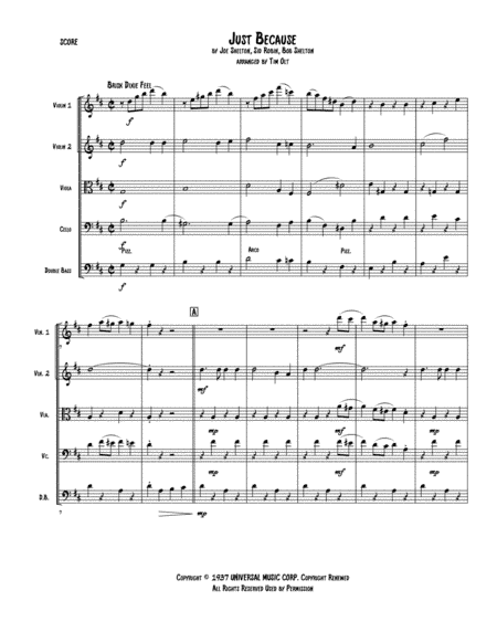 Just Because (arr. Tim Olt)