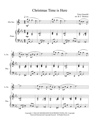 Christmas Time Is Here (arr. B. C. Dockery)
