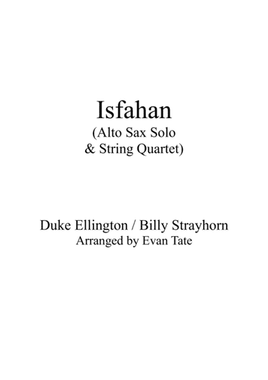 Isfahan (arr. Evan Tate)