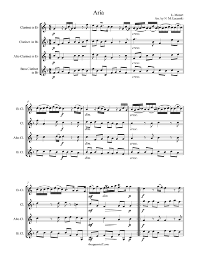 Aria (arr. Nick Lacanski)