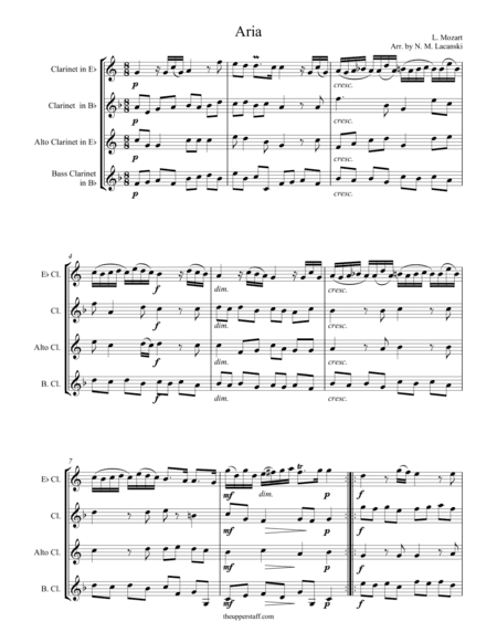 Aria (arr. Nick Lacanski)
