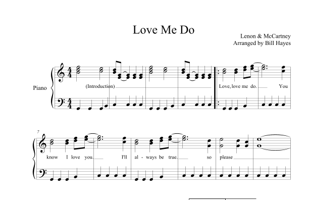 Love Me Do (arr. Bill Hayes)