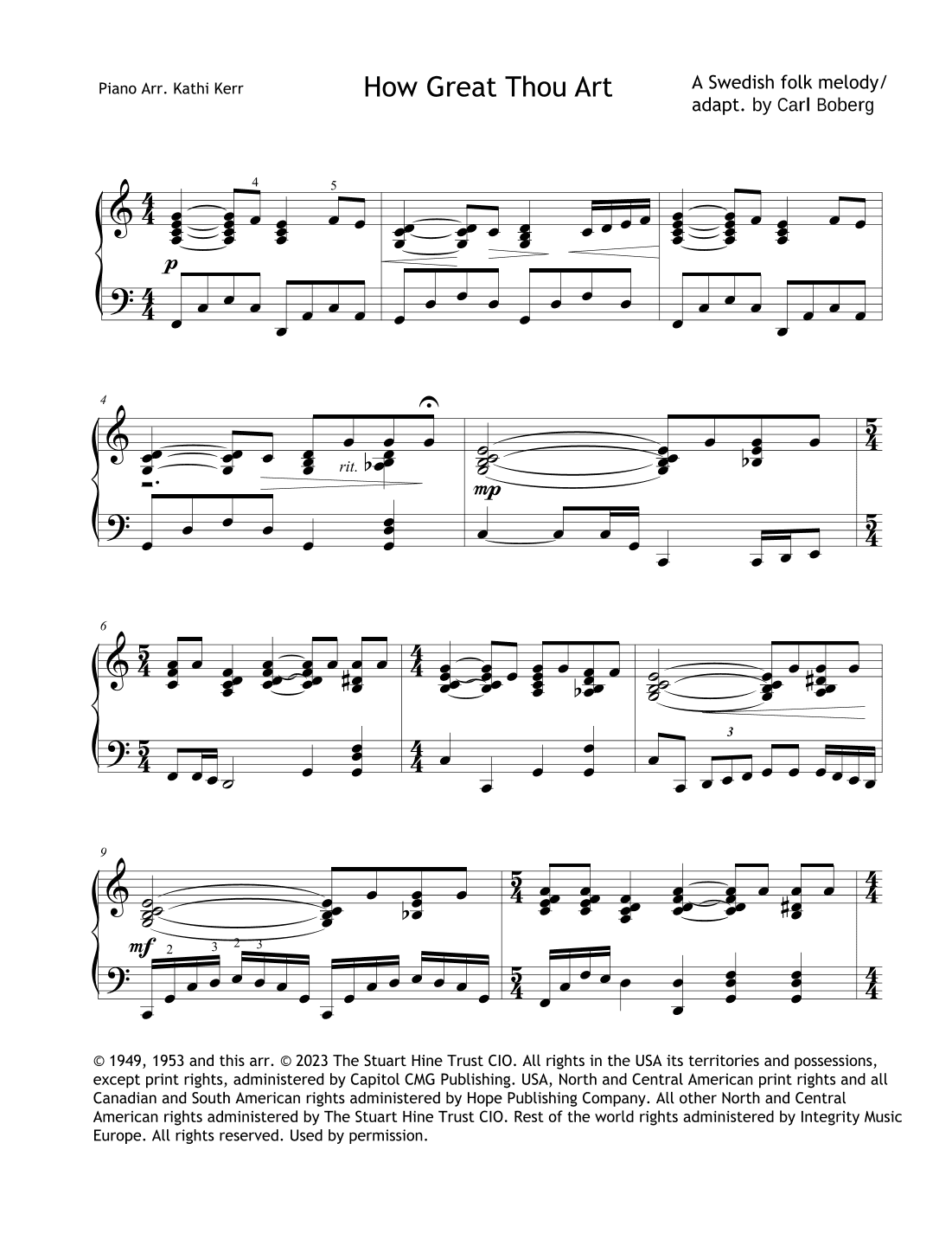 How Great Thou Art (arr. Kathi Kerr)