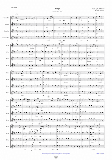 Largo (Serse) (arr. Josef STASTNY)