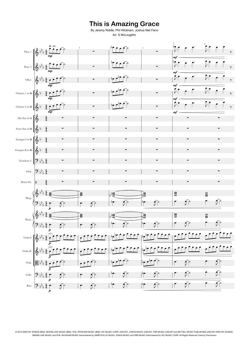 This Is Amazing Grace (arr. S McLoughlin)