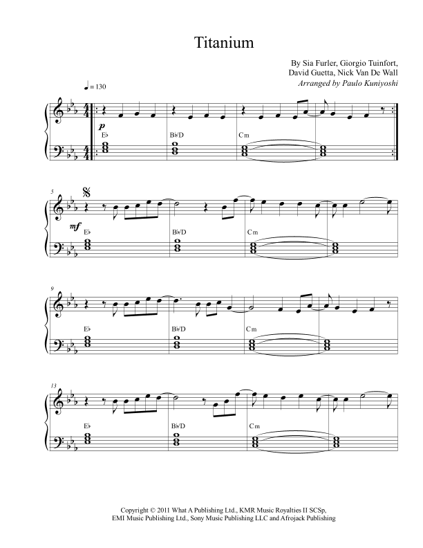 Titanium (arr. Paulo Kuniyoshi)