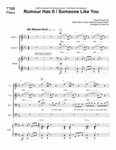 Rumour Has It (arr. Pakk Hui)