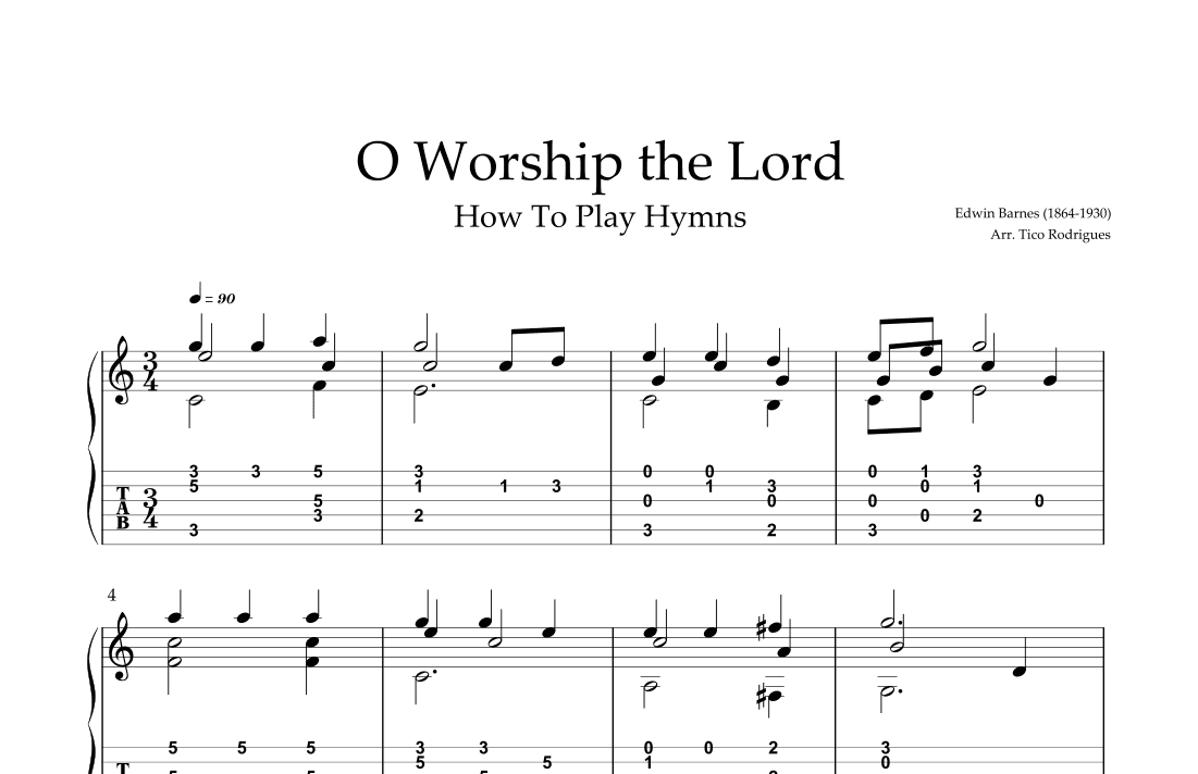 O Worship the Lord (arr. Tico Rodrigues)