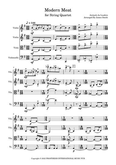 Modern Meat (arr. James Smith)