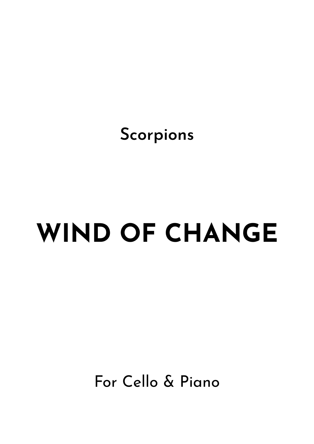 Wind Of Change (arr. Jireh J.)