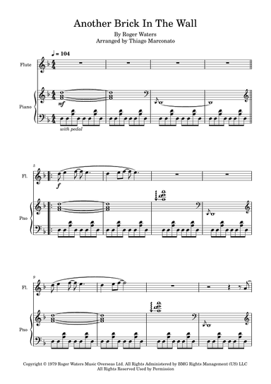 Another Brick In The Wall (arr. Thiago Marconato)