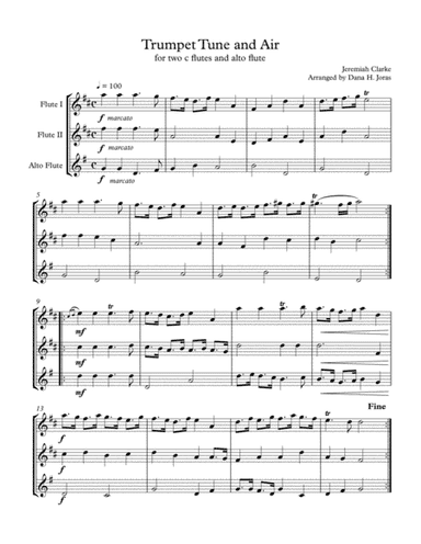 Trumpet Tune and Air for Flute Trio (arr. Dana H. Joras)