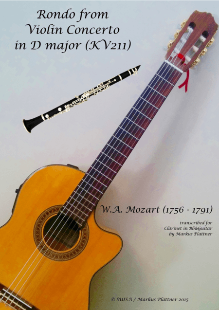 Mozart Rondo for Bb Clarinet and Guitar (arr. Markus Plattner (*1952))